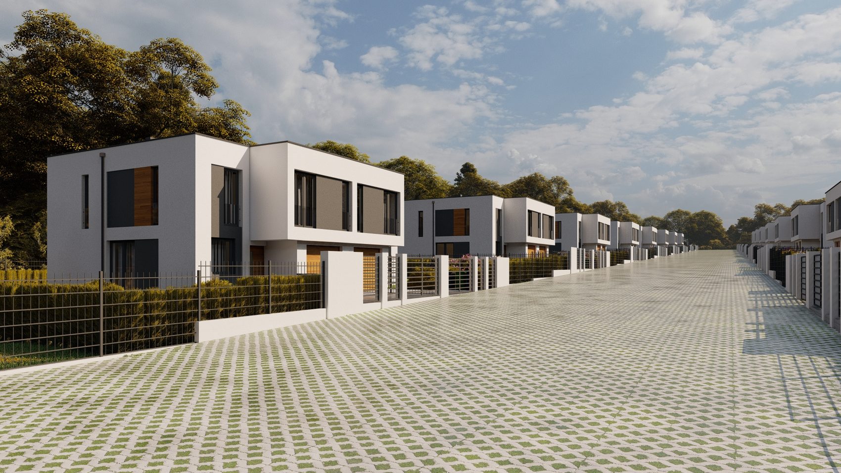 Domy w zabudowie bliźniaczej na osiedlu Wzgórze Witosa - Lea Development